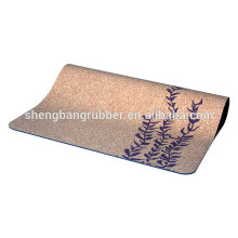 wholesale eco friendly natural rubber cork yoga mat and cork yoga mat